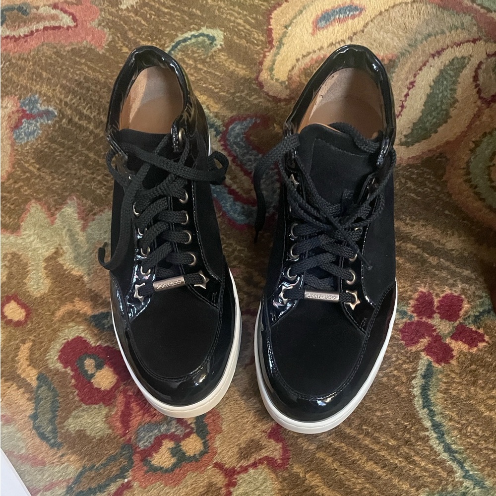Jimmy Choo Black Patent Leather Shoes